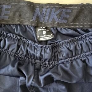 Mens Nike Blue Color Dri-Fit Polyester Loose Fit Gym Shorts